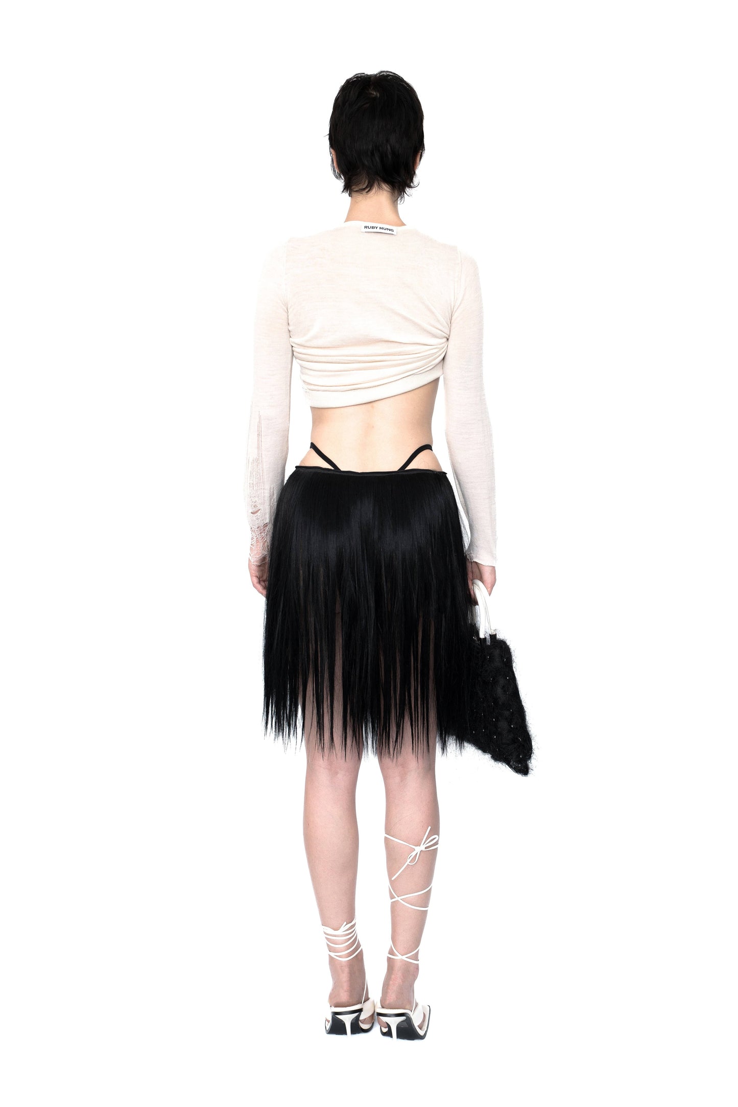 SCRAW RIPPED SWEATER