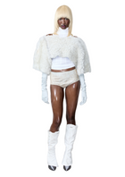 LAMB LEATHER MINI SHORTS