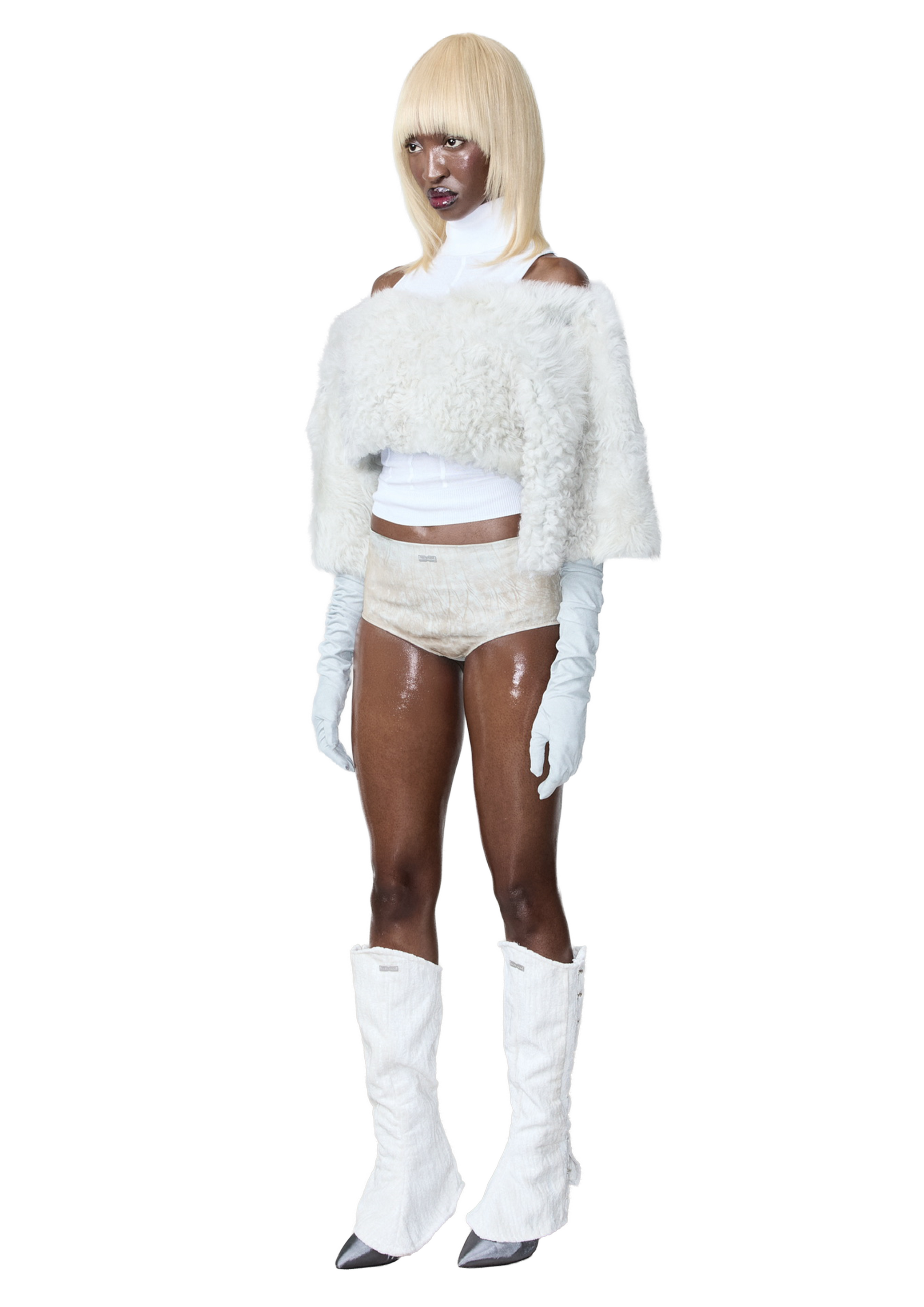 LAMB LEATHER MINI SHORTS