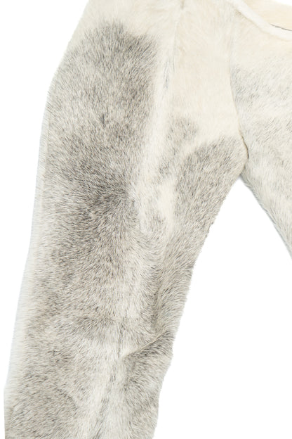 COWHIDE STRAIGHT LEG TROUSERS