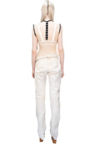 COWHIDE STRAIGHT LEG TROUSERS