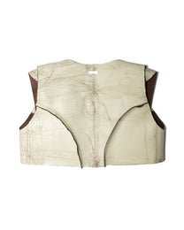 TANLINE CROPPED LEATHER VEST