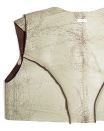 TANLINE CROPPED LEATHER VEST