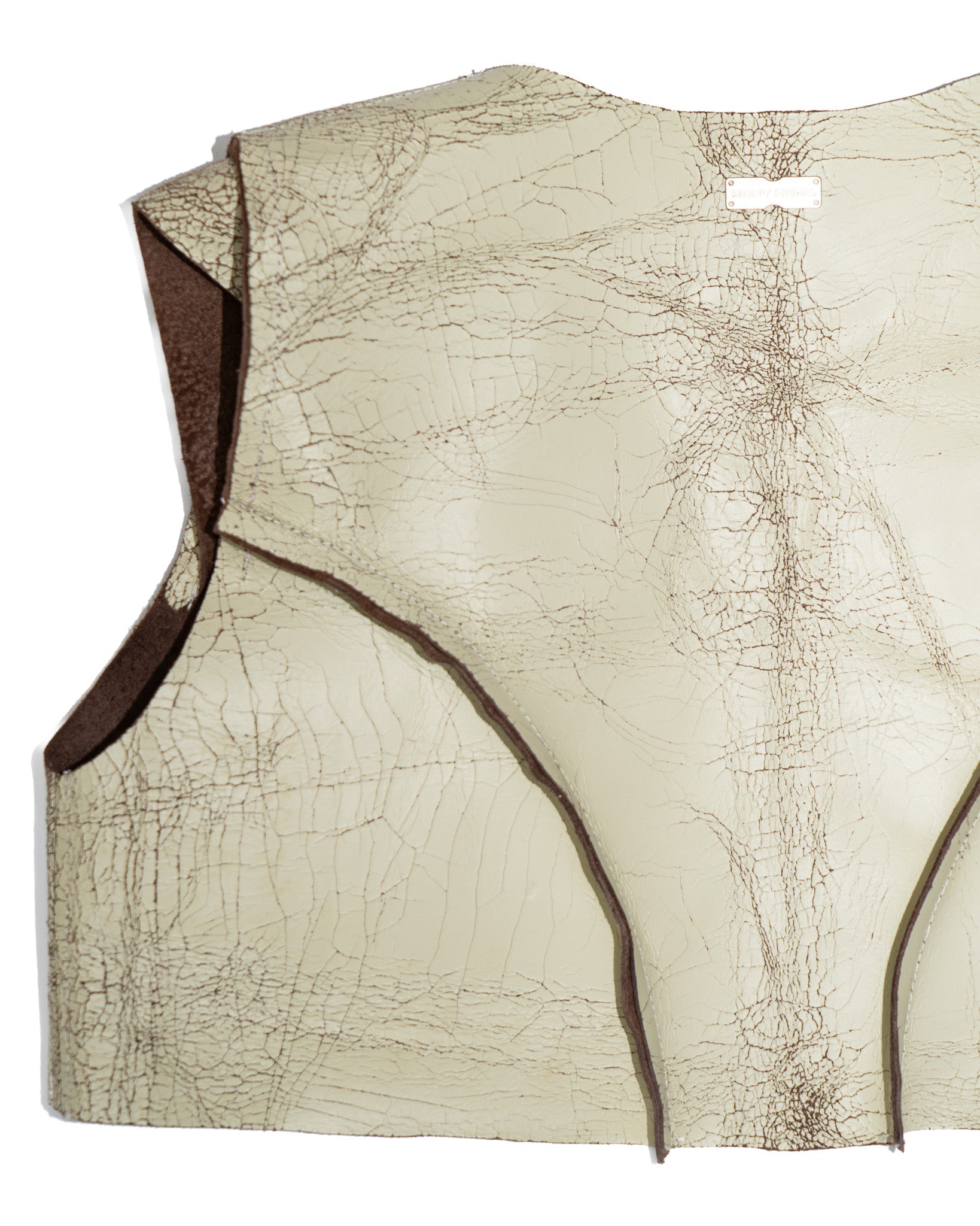 TANLINE CROPPED LEATHER VEST