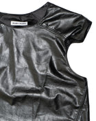 DEWY BLACK LEATHER VEST