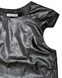 DEWY BLACK LEATHER VEST