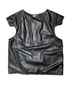 DEWY BLACK LEATHER VEST