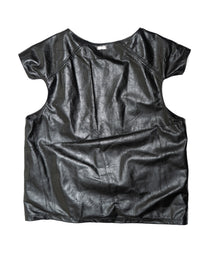 DEWY BLACK LEATHER VEST