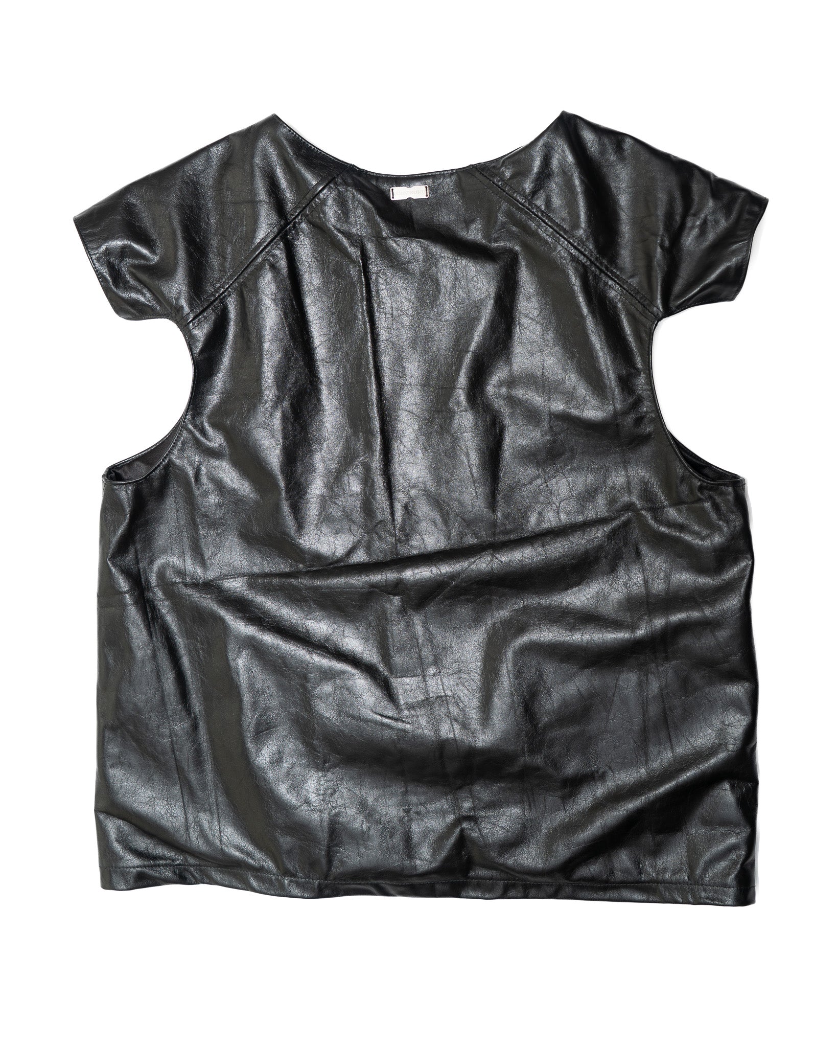 DEWY BLACK LEATHER VEST