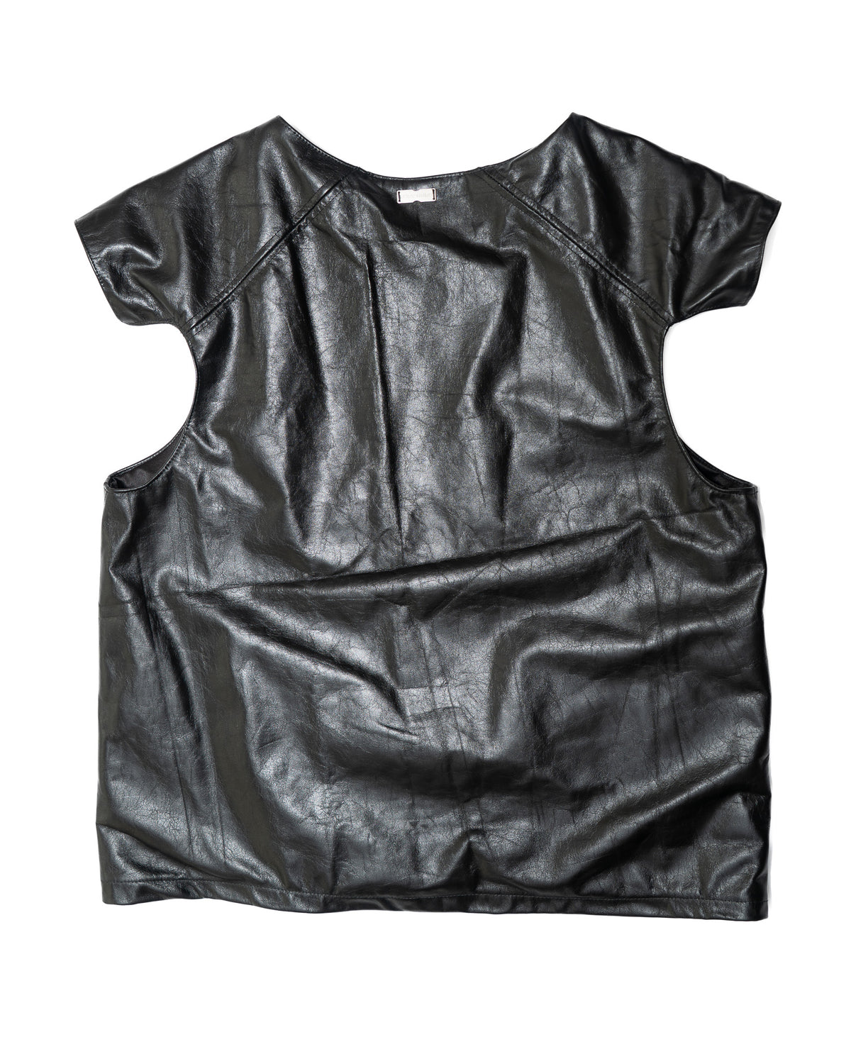 DEWY BLACK LEATHER VEST