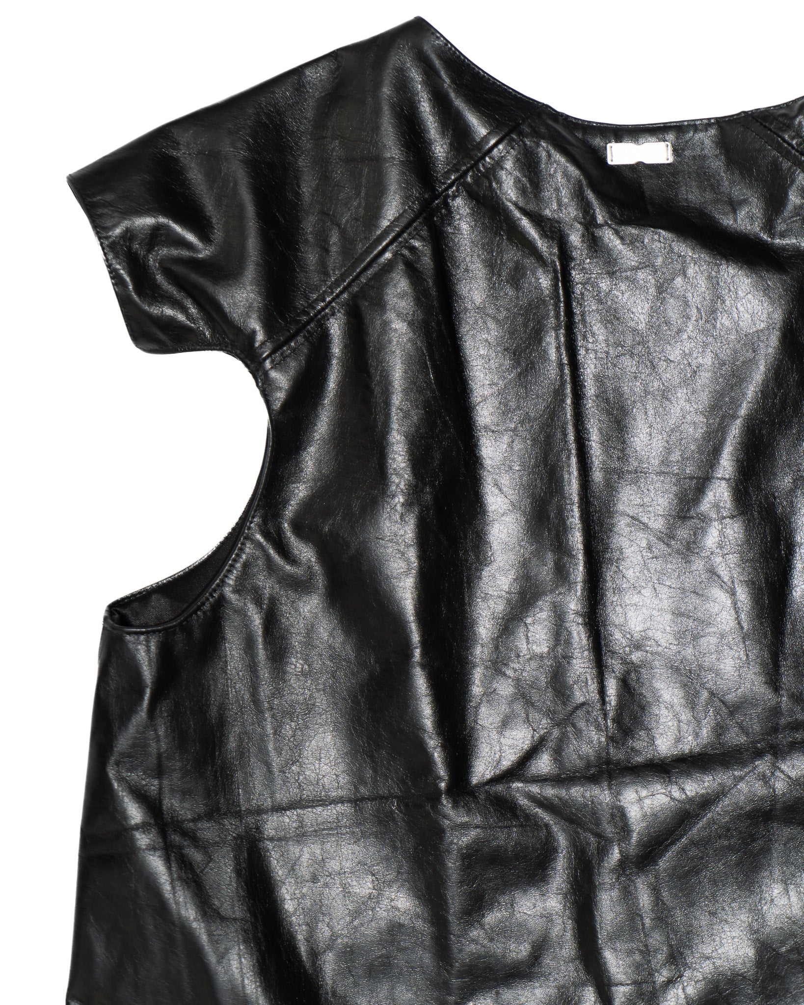 DEWY BLACK LEATHER VEST