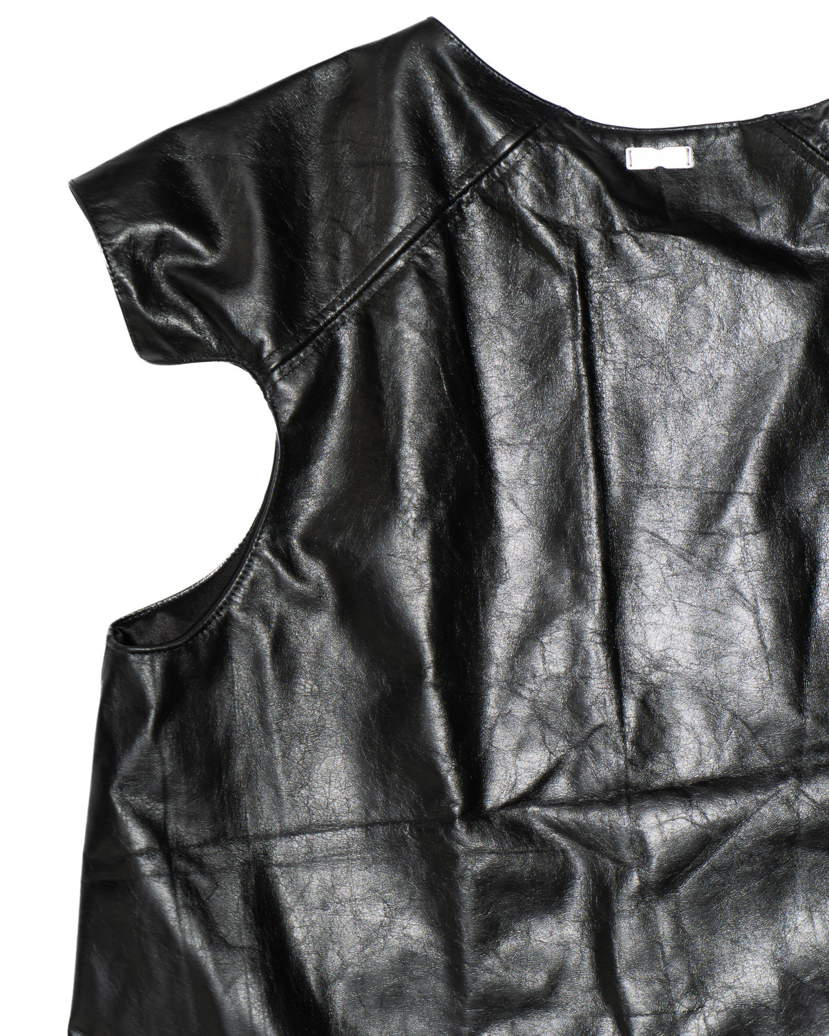DEWY BLACK LEATHER VEST