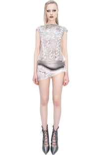 ROPE SILK MICRO SKIRT