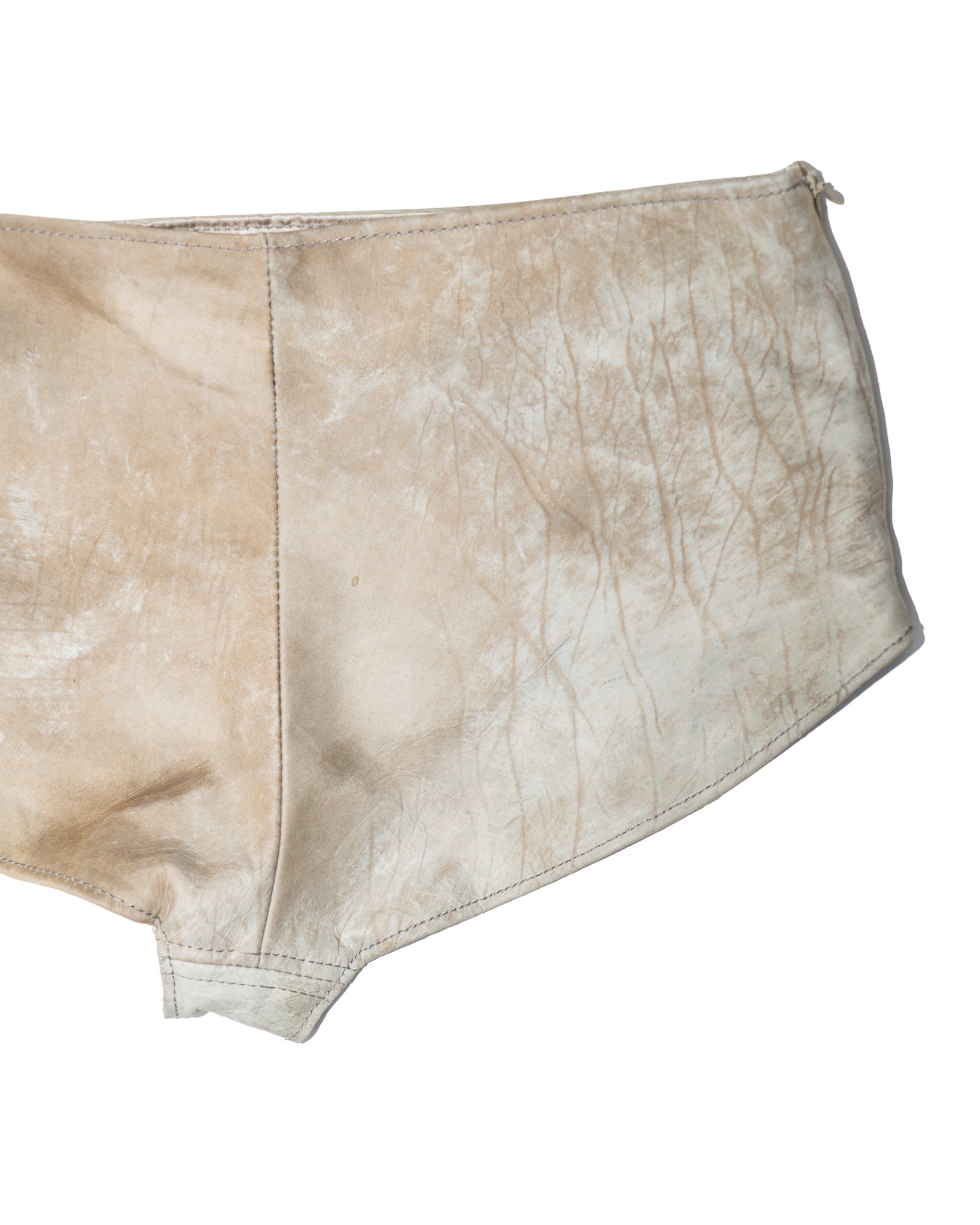 LAMB LEATHER MINI SHORTS