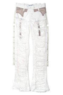 WHORE-MOAN RIPPED JEANS