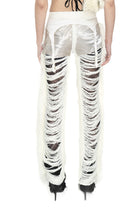 PMS WHITE KNIT TROUSERS