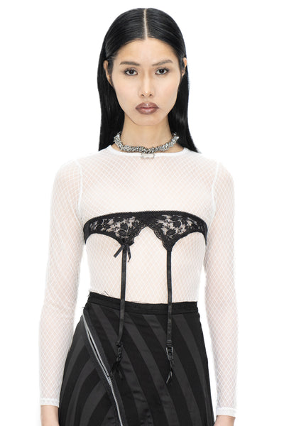 CRY BABY MESH BODYSUIT