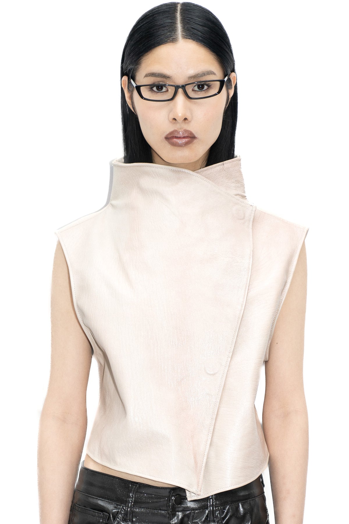 SNAPPY LEATHER VEST