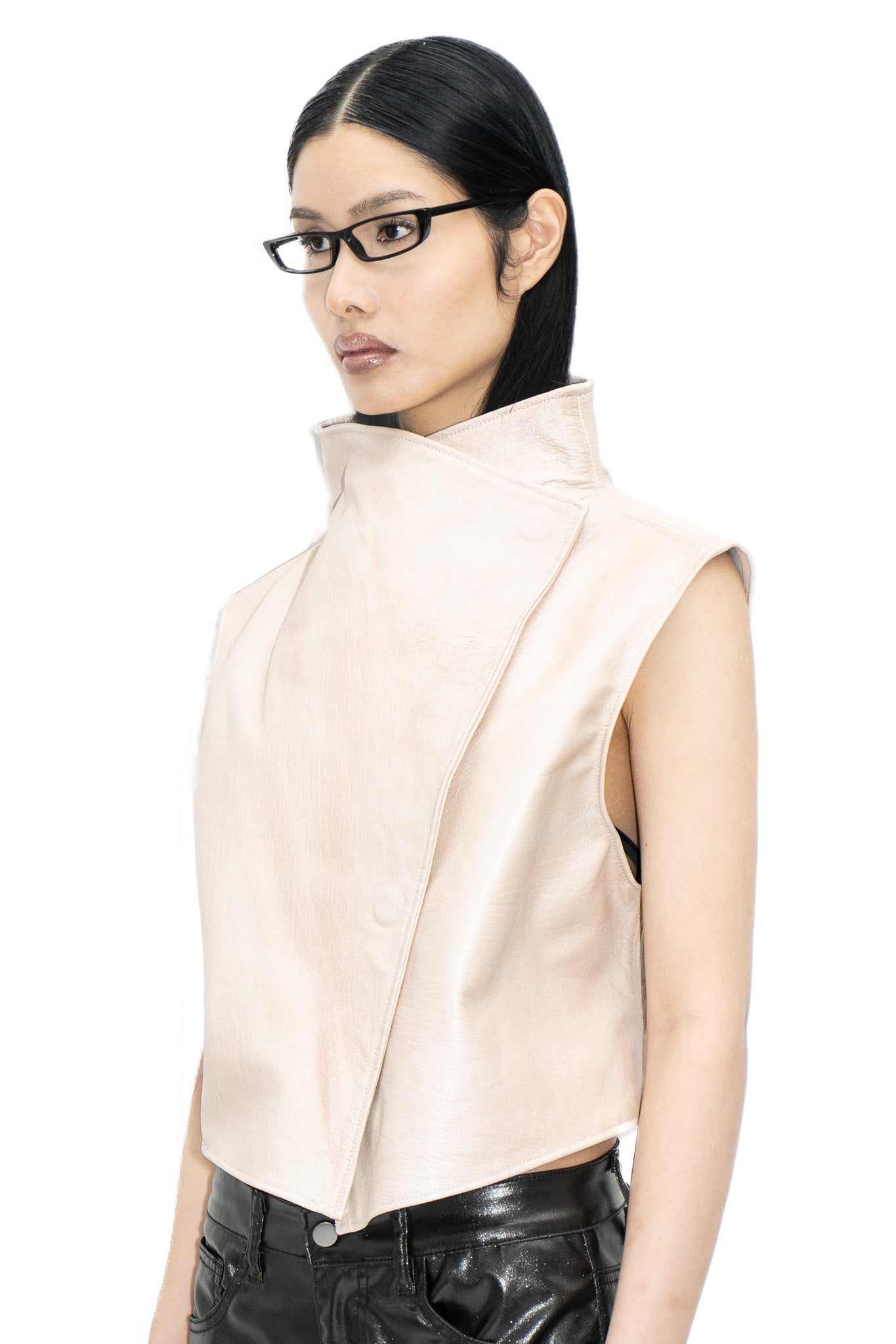 SNAPPY LEATHER VEST