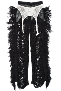 PMS BLACK KNIT TROUSERS
