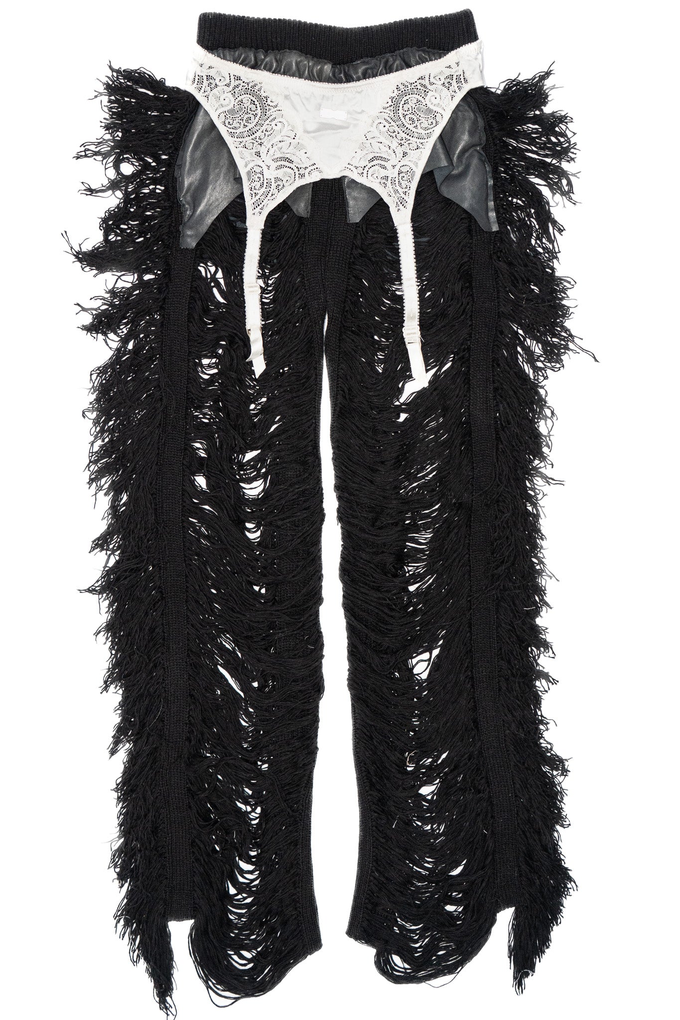 PMS BLACK KNIT TROUSERS