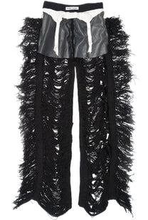 PMS BLACK KNIT TROUSERS