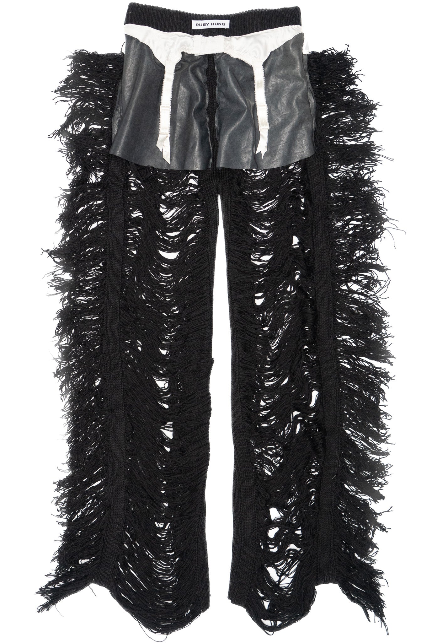 PMS BLACK KNIT TROUSERS