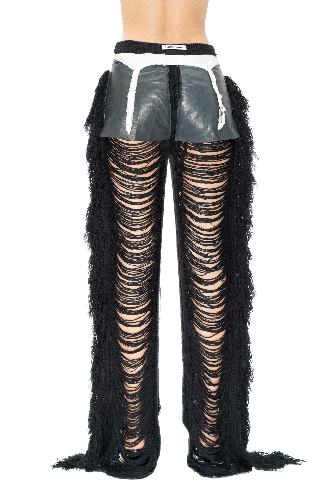 PMS BLACK KNIT TROUSERS