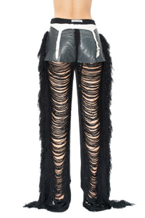PMS BLACK KNIT TROUSERS