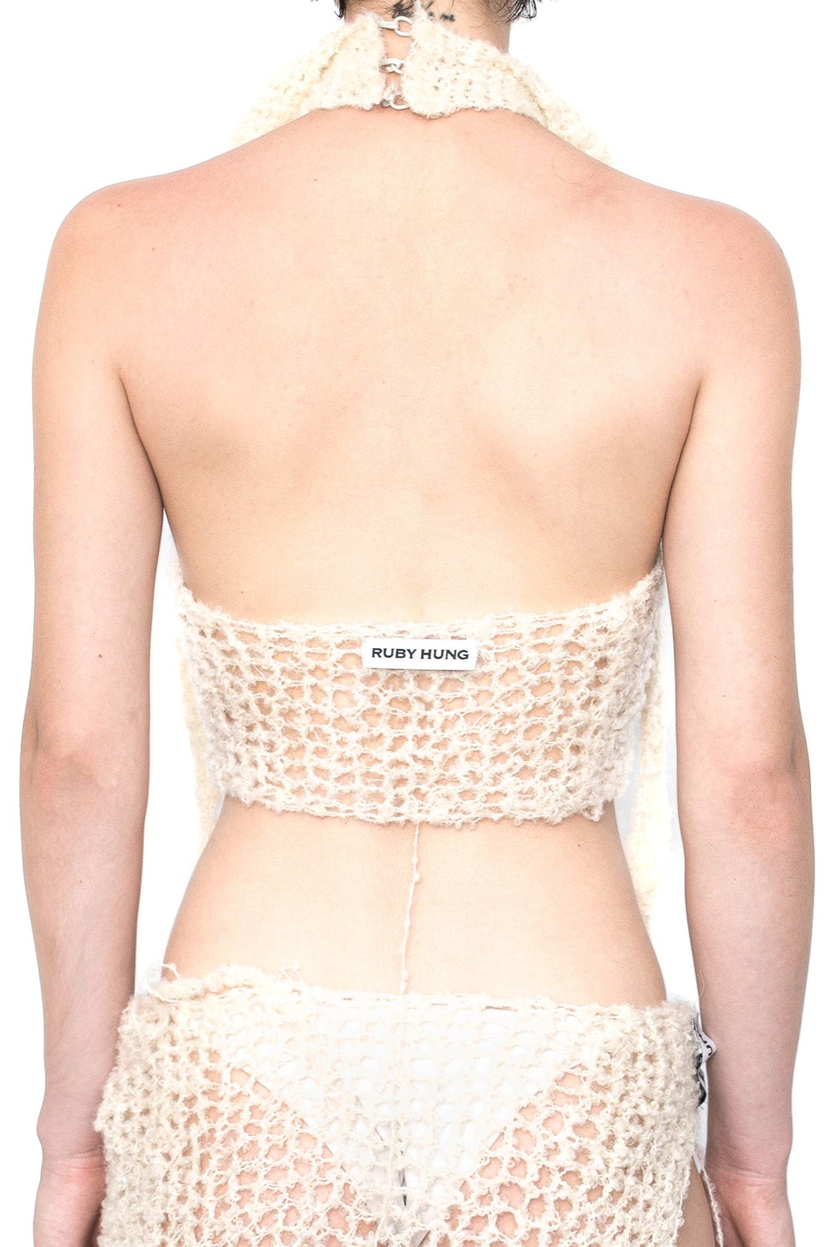 M.CLAUGHLIN HOOP HALTER TOP