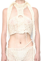 M.CLAUGHLIN HOOP HALTER TOP