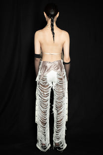 WHORE-MOAN RIPPED JEANS