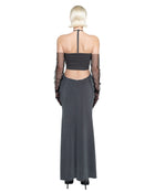 SHE'S LATE HALTER DRESS
