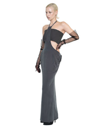 SHE'S LATE HALTER DRESS