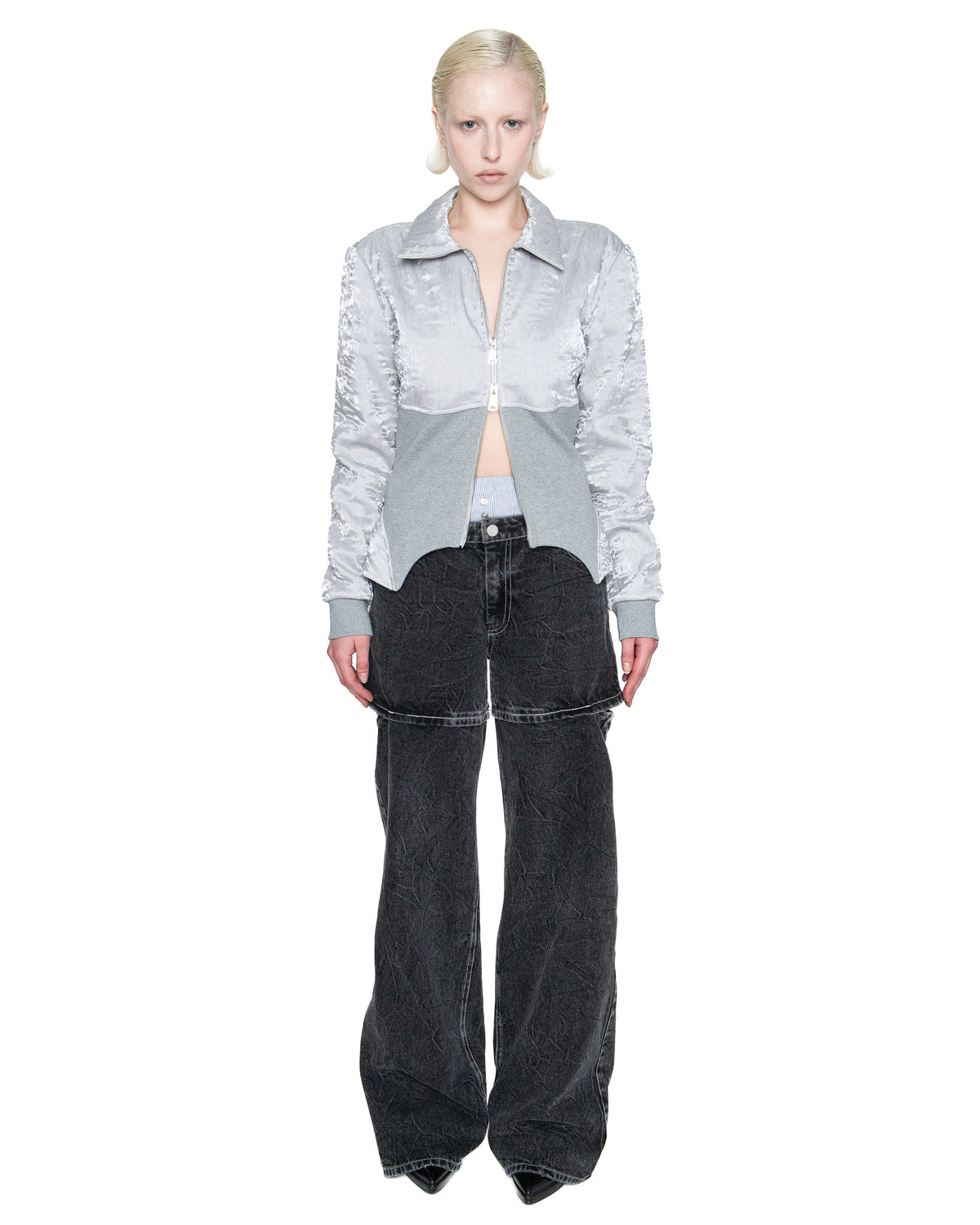 WIDE OPEN CUT-OUT JEANS
