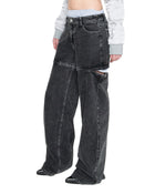 WIDE OPEN CUT-OUT JEANS