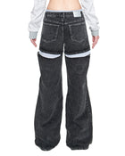 WIDE OPEN CUT-OUT JEANS