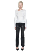 CONTOUR STUDDED JEANS