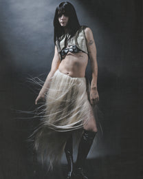 DESTINY BLONDE MAXI HAIR SKIRT