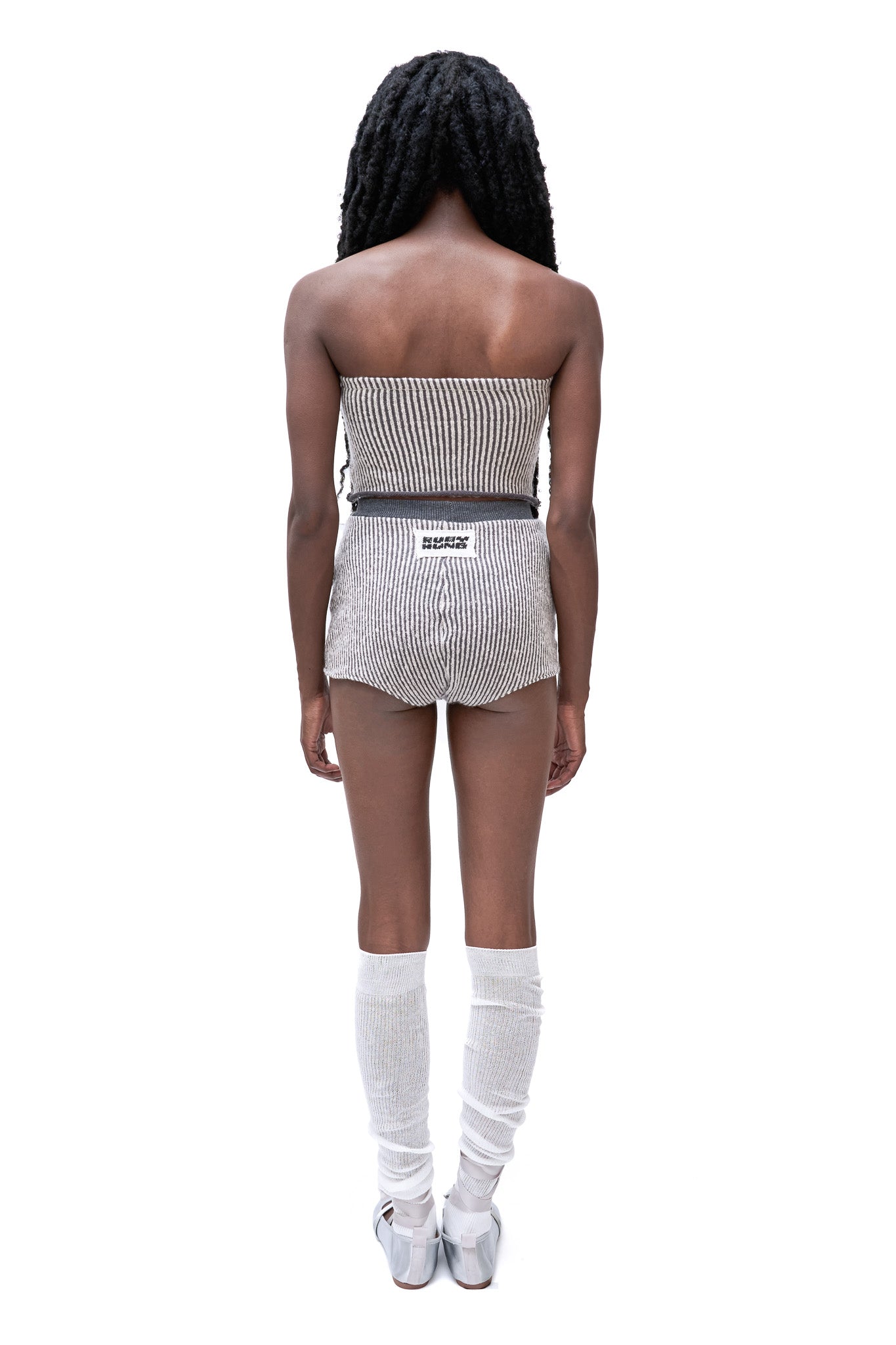 TULLY STRIPEY MINI SHORTS