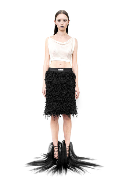 FIGUR COWLNECK MESH TOP