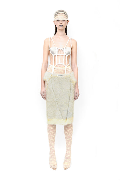 TONE CUTOUT PENCIL SKIRT